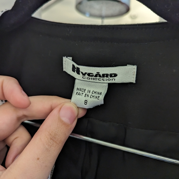 Nygard Suit Jacket Black and White - Picture 5 of 6